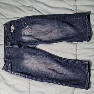 South Pole Y2K Distressed Denim‎ Capris Women's 13 Good Condition
